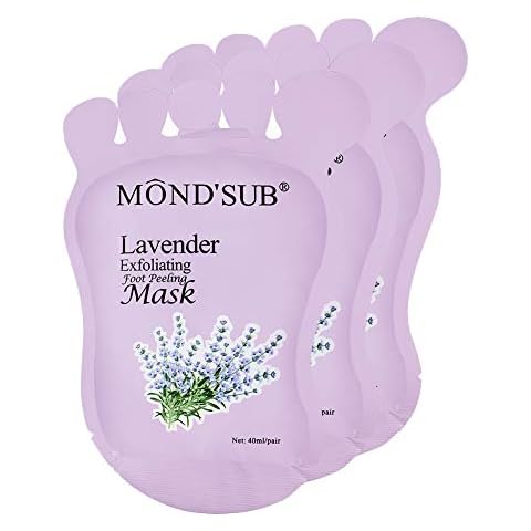 Foot Peel Mask - (3 Pack) Peeling Away Calluses and Dead Skin Cells - Exfoliating Foot Mask, Feet Baby Soft Smooth Silky Skin, Repair Rough Heels Men& Women (lavender) Cover