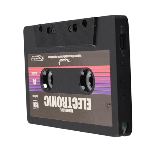 Annadue Adaptador de Casete Bluetooth para Coche, Reproductor de Cinta Inalámbrico con Ranura para Tarjeta de Memoria, Alimentado por USB para Amantes de la Música en Movimiento