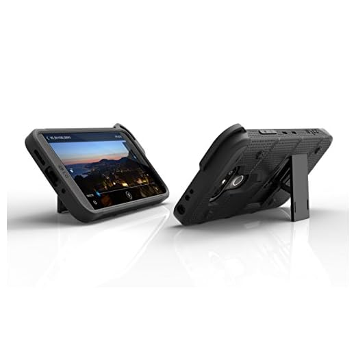 LG G5 Case, Zizo [Bolt Series] with [LG G5 Screen Protector Clear] Kickstand [Military Grade Drop Tested] Holster Belt Clip - LG G5