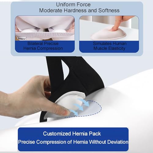 Faja para Hernia Inguinal Ajustable Mediana Negra miniatura 5