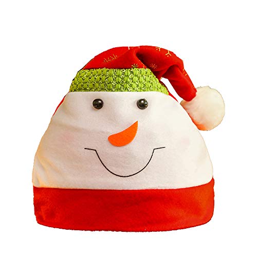 Preisvergleich Produktbild MEISHANG Weihnachtsmütze,Weihnachtsmütze für Kinder,Nikolaus-Mütze,Weihnachtsmützen Erwachsene Witzig,Nikolausmütze Glitze,Weihnachtsmannmütze Plüsch,Rentier Schneemann Hüte