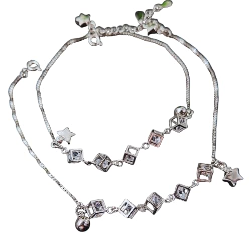 Image of Parasmoni Silver Anklet for Women