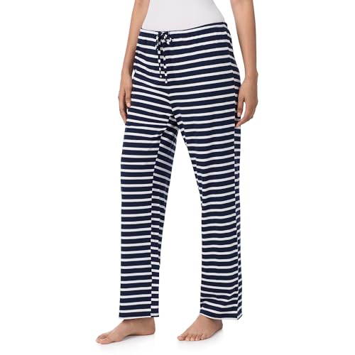 Image of Nautica Womens Pajama Pants - Lightweight Wide Leg Lounge Pants - Cotton Knit Jersey - Sleepwear Loungewear PJs for Women