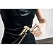 Viski 24k Gold Plated Signature Double Hinged Corkscrew Wine Bottle Opener and Foil Cutter, Waiter’s Corkscrew Wine Key, 4.75
