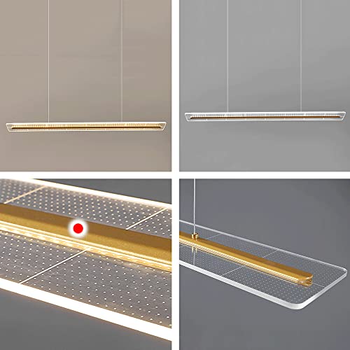 Lámpara Colgante de Techo Iluminación Rectangular LED Comedor Sala de Estar 5