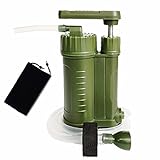 Langkou Portable Water Filter Pump, ​Outdoor Personal Water Purifier Survival Gear for Hiking Camping Travel Emergency use