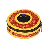 Totority ネパール手作り瞑想ベルボックス 大サイズベル収納ケース ジッパー付き保護バッグ 瞑想用品の持ち運び用収納箱 色とスタイル指定不可