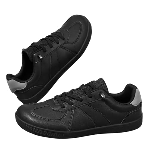 Zapatillas Descalzas Unisex Ligeras y Transpirables para Gimnasia con diseño Antideslizante y Comodidad sin Cordones (Black, 42) #2888