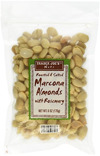 Trader Joe`s Almendras marcona tostadas y saladas con romero Peso neto 6 oz. (6.00 oz)-Juego de 3