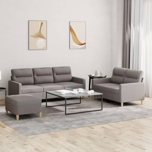 ShGaxin Juego de sofás con Cojines 3 Piezas Tela Gris Taupe, Sofas De Salon, Hogar Sofa, Muebles Salon, Sofa Relax, Sofá Moderno - 3201615