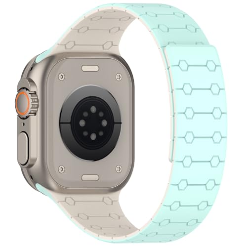 Image of Velour Silicone Watch Strap Compatible with Apple Watch 41mm, 40mm & 38mm, for iWatch Series SE, SE2,10 9, 8, 7, 6, 5, 4, 3 -Sport Loop for Men & Women(Watch Not Included)