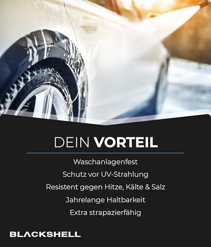 Blackshell® Universal Lackschutzfolie transparent 10cm x 100cm Folie selbstklebend als Auto Folie, Motorrad Folie, Fahrrad Schutzfolie - universal einsetzbar auf Allen glatten Oberflächen