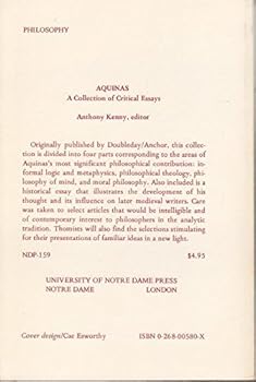 Paperback Aquinas: A collection of critical essays Book
