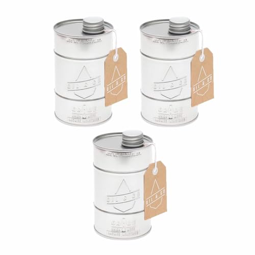 Dispenser per olio, liquidi e olio, antigoccia, a tenuta stagna, ideale per cucina, condimenti, condimenti, condimenti e condimenti per insalata, 400 ml, argento retrò