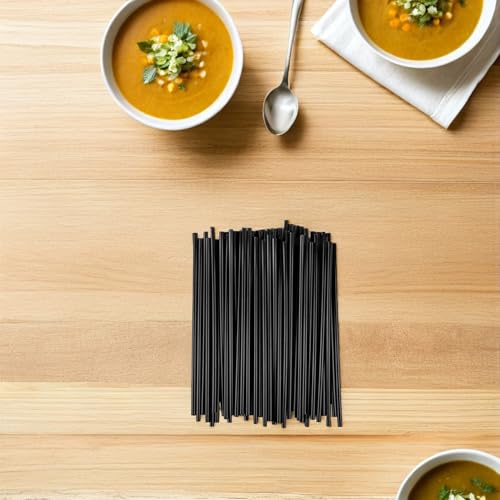 Pitillos desechables negros 21 cm x500 miniatura 4