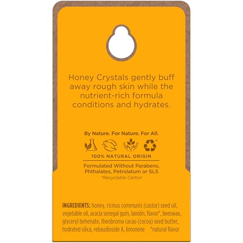 Image of Burt's Bees Conditioning Honey Lip Scrub, Exfoliates & Conditions Dry Lips, with Honey Crystals, Use with Overnight Intense Treatment, Natural Origin Care, 0.25 oz.