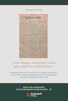 Hardcover 'Vom Ubrigen Deutschen Leben Ganz Abgeloste Winkelkultur'? [German] Book