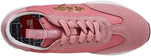 Love Moschino Women's Gymnastics Shoes Sneaker, Pink White, 6 US | Image 4