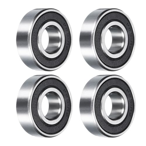 QUARKZMAN 1622-2RS Rillenkugellager, 4 Stück 14mm x 10mm x 11mm Hochkohlenstoff-Chromstahl Z2 Doppelt Gummi Versiegeltes Lager