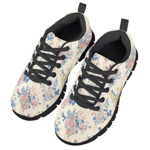 MARSVOVO Spring Summer Fall Running Shoes for Girls Non-Slip Outdoor Tennis Hiking Lightweight Breathable Sneakers Kids