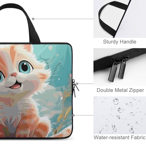 Pochette PC 13 pouces chat mignon pour café et fac - 4