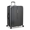 Traveler’s Choice New London II Hardside Expandable Spinner Luggage, Gray, Checked-Large 29-Inch