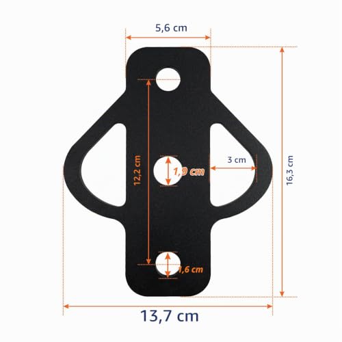 VANROUG 3-drożny hak holowniczy adapter stalowy hak uchwyt ze śrubą do kosiarki ATV wózek golfowy wózek ogrodowy traktor płaski hak holowniczy uchwyt kulowy (1)
