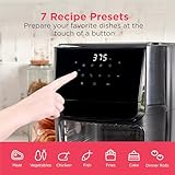 Frigidaire 5-in-1 Air Fryer Combo Oven with Viewing Window, Large 12.6 QT Capacity, Digital Display, 5 Cooking Modes, 7 Recipe Presets, Automatic Shake Reminder, PFAS-Free Cooking Surfaces, Black