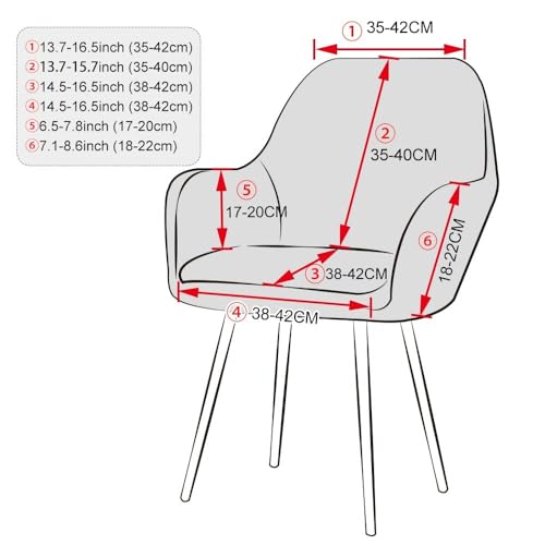 Housse de chaise extensible tabouret bar dossier incurvé comptoir - 2