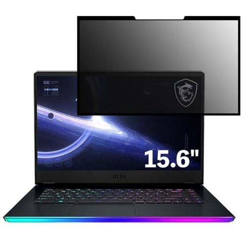 MSI GE66 シリーズ 15.6インチ 16:9 対応 粘着 着脱式 覗き見防止フィルム プライバシーフィルター ブルーライトカット 反射防止 パソコン PC モニター 液晶保護 保護シート