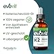 EVOVIT VITAMIN K2 MK7 200 µg 30 ml mit nur 3 Tropfen - 99,7+% All-Trans - 7 Monate haltbar - Vegan & Geprüfte Inhaltsstoffe | Made in Italy
