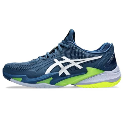 ASICS Men's Court FlyteFoam 3 Tennis Shoes, 11.5, MAKO Blue/White