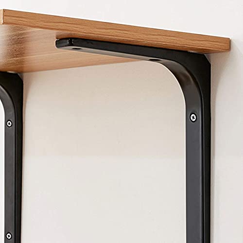 HJW Praktische Opbergrek 10 Stks Zwarte Driehoek Drijvende Plank Beugel Stand, Metalen Muur Mount Opslag Rack Lade voor Woonkamer Slaapkamer Badkamer Keuken 1Huiyang-01020,300 Mm - Image 6