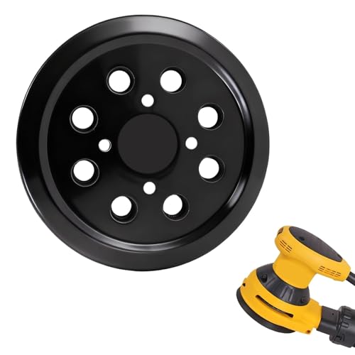 Almohadillas de Recambio para Lijadora de 5 Pulgadas y 8 Agujeros, Plato de Apoyo para Discos de Pulido de 125 mm, para Lijadoras Eléctricas Disco de Pulido