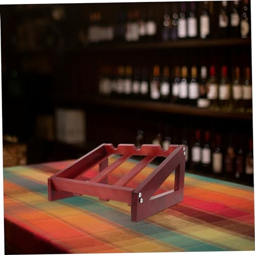 Soporte de botellas de vino de madera elegante MAGICLULU miniatura 2