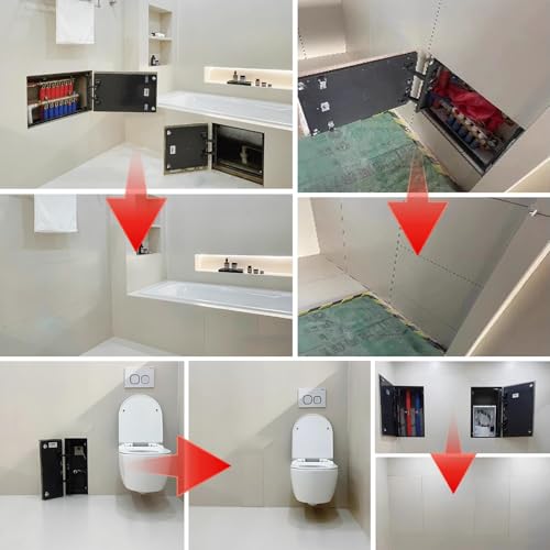 Panel de acceso de metal resistente con puerta oculta duradera para acabados limpios 8