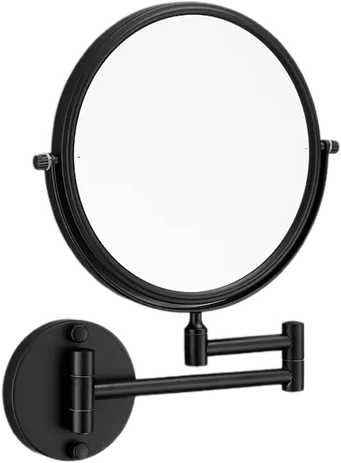 6-8 inch Wall Mounted Makeup Mirror, 1X/3X Magnifying Mirror Double Sided, 16.1 Inch Extendable Bathroom Mirror for Shaving, Skin Care (Color : C, Size : 8 inch) (A 6 inch)
