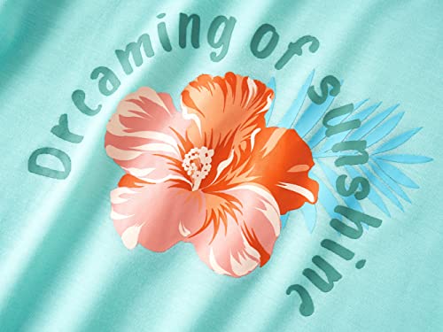 Tebbis Tween Girls Pajamas Trendy Tie Dye Spiral 2-Piece Shirt & Shorts PJ Set Jammies Size 6-18 - Image 3