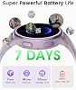 Relojes Inteligentes para Mujer (Contestar/Hacer Llamadas), Pantalla AMOLED de 1.27'' Rastreadores de Actividad con Monitor de Frecuencia Cardíaca/Sueño/SpO2, Smartwatch para iPhone/Samsung/Android, Más de 120 Deportes Reloj de Fitness IP68 2 Correas Violeta 8