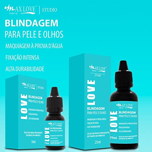 Blindagem para Pele e Olhos 25ml - Fixação Intença e Alta Durabilidade - Oleo de Rosa Mosqueta e Hib