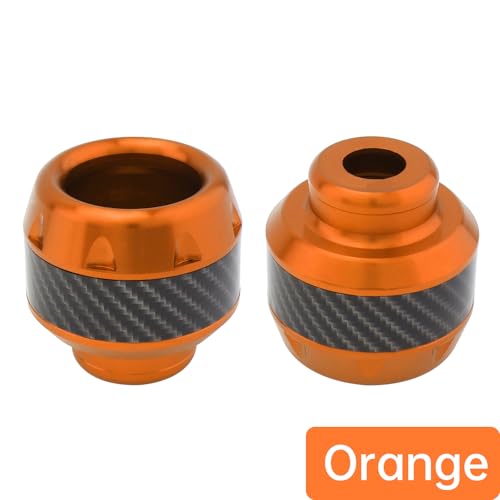 Image of Windance 4pcs Universal Fork Frame Sliders Crash Protectors Wheel Crash Protector Falling Protection Safety Gear for Motorcycles Motorbikes Moped Scooters (Orange)