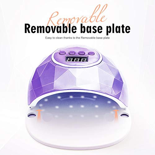 Gel UV LED Nail Lamp - Gel Polish Nail Dryer UV LED Nail Light with 110w 39 Light Beads Curing Lamp 4 Timer Setting Auto Sensor Professional Nail Art Tools Accessories