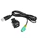Shkalacar USB Audio Kabel Adapter 130cm, Auto Audio Player Radio Kabel Kompatibel mit VW