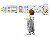 Spacocld Rocket Activity Wall Busy Board Panels - Sensory Wall Panel for Kids, Montessori Toddler Wall Activity Board(5PCS)