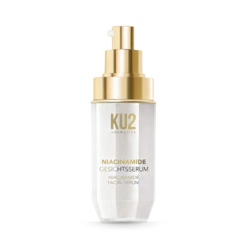 KU2 Cosmetics Niacinamide Serum Gesicht, 30 ml | Gegen Unreinheiten & große Poren, Ausgleichender Teint, Gesichtsserum gegen fettige & unreine Haut