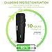 TOORUN Bluetooth Headset 10 Hours Playing Time with Voice Reminder and Noise Cancelling Mic Compatible with Android and iOS Smart Phones-Black