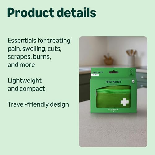Healthcare by Amazon First Aid Kit, 56 Pieces, Green (Pack of 2) (Previously a Amazon Basic Care Brand, Same Product) - Image 4