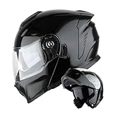 1Storm Motorcycle Helmet Street Bike Modular Flip up Dual Visor Sun Shield Full Face...