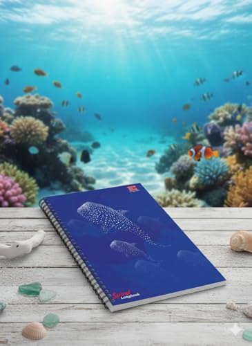 Image of WOW A4 SPIRAL LONG NOTEBOOK| 200 PAGES |RULED | SOFT COVER| Size: 29.7x21cm(Pack of 3)