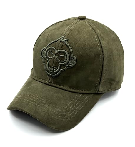 Image of Pure Leather Cap for Mens and Womens Adjustable Cap Cap Pure Suede Leather Cap